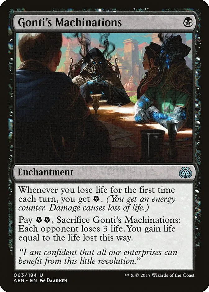 Gonti's Machinations Front Face