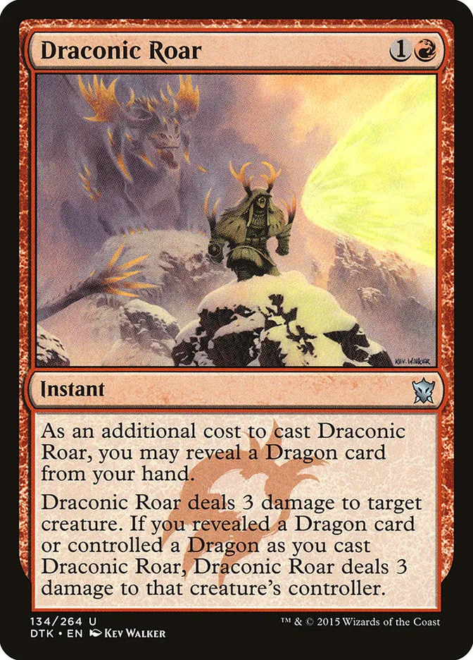 Draconic Roar Front Face