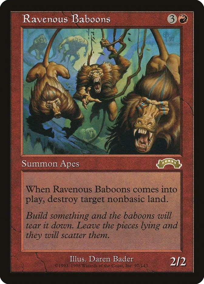 Ravenous Baboons Front Face