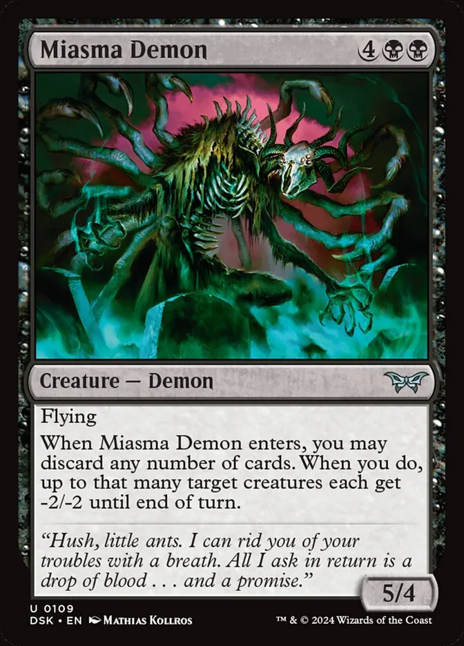 Miasma Demon Front Face