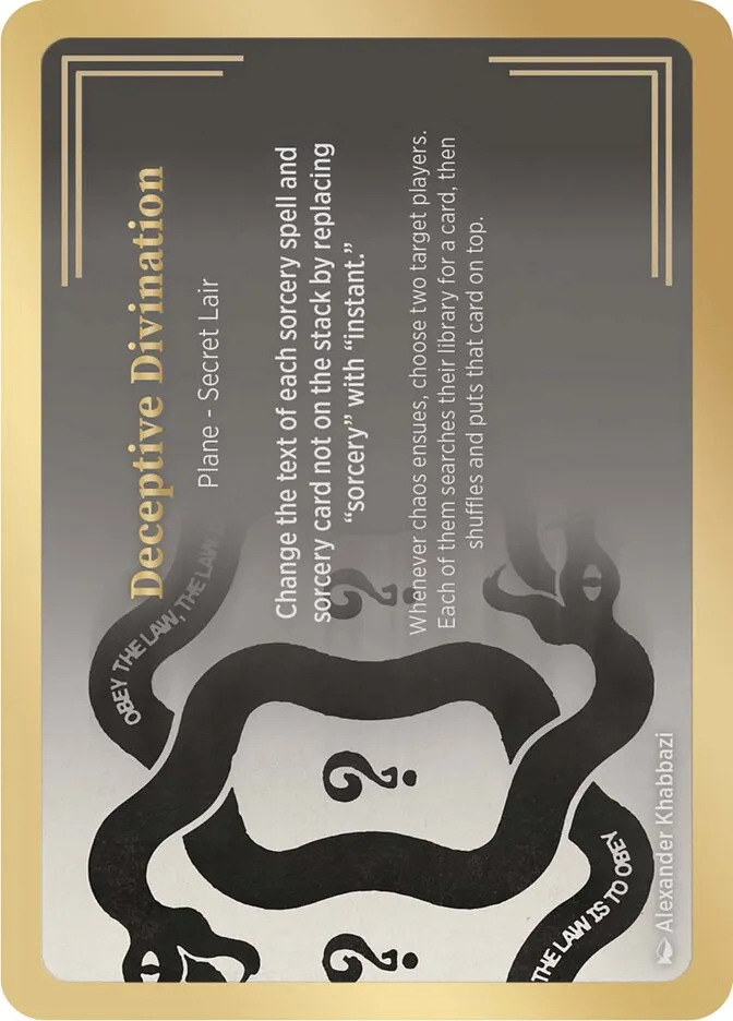 Deceptive Divination Front Face