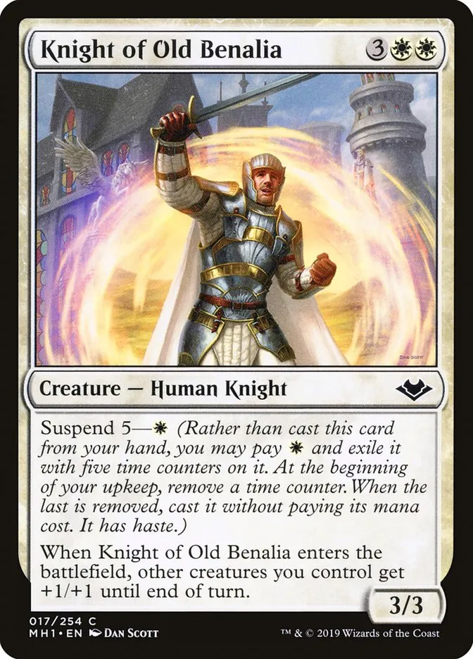 Knight of Old Benalia Front Face