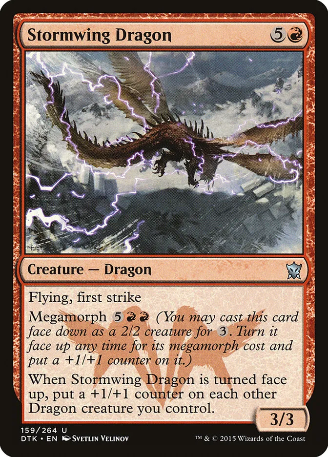Stormwing Dragon Front Face