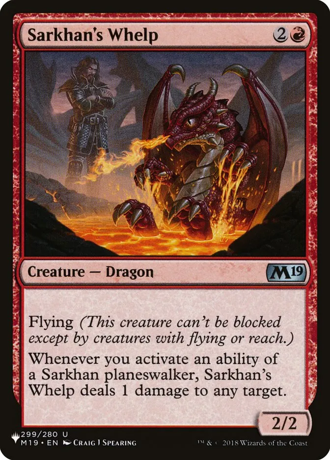 Sarkhan's Whelp Front Face