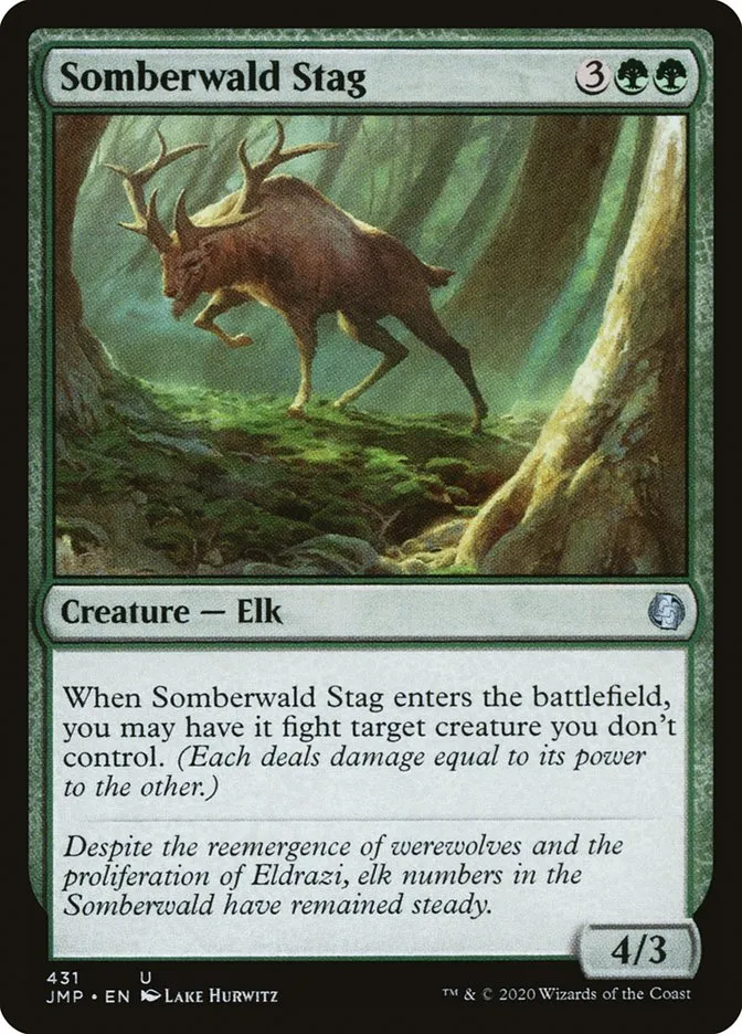Somberwald Stag Front Face