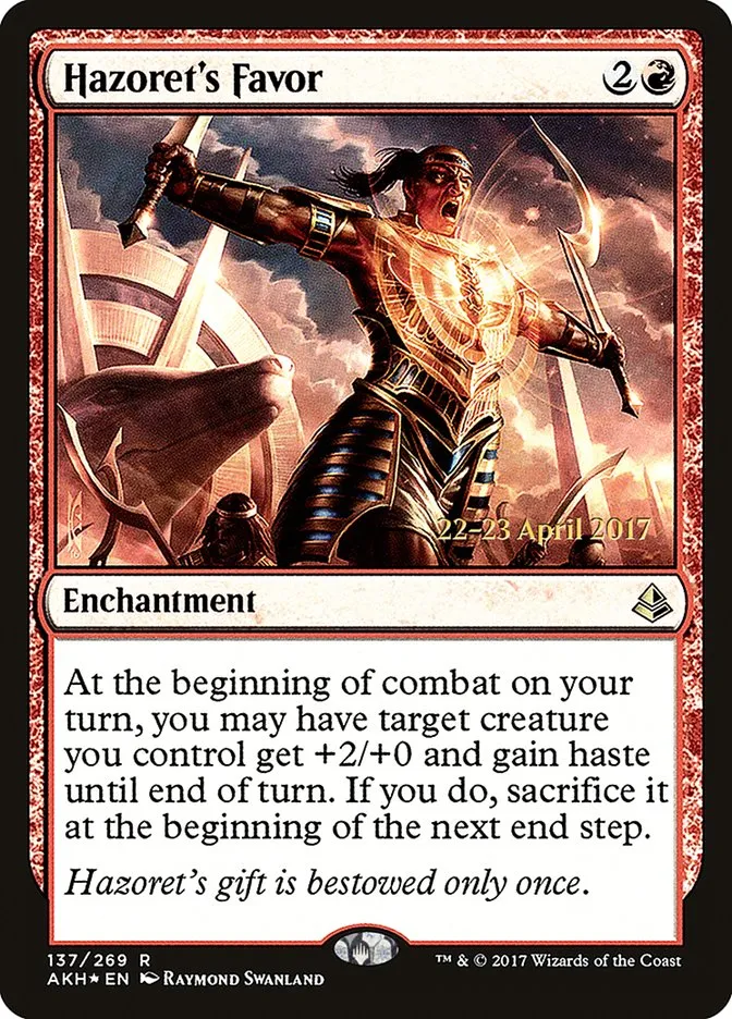 Hazoret's Favor Front Face