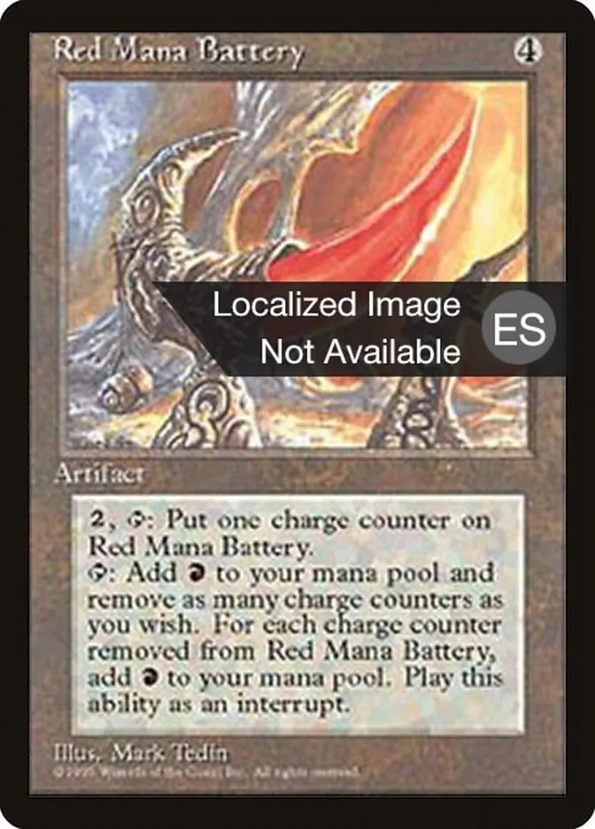 Red Mana Battery Front Face