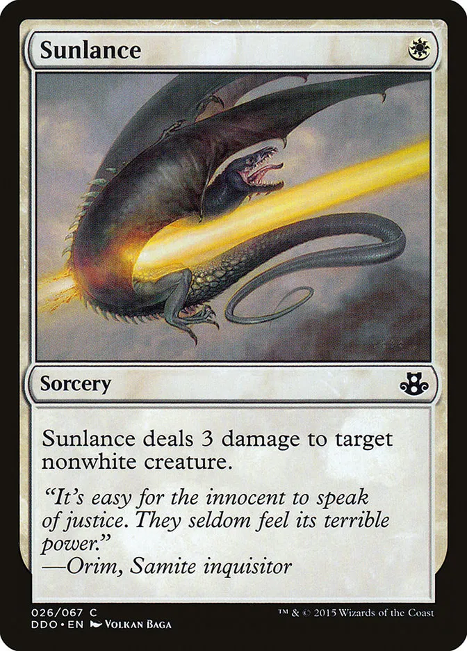 Sunlance Front Face