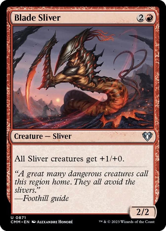 Blade Sliver Front Face
