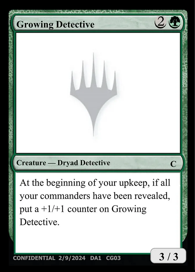 Growing Detective Front Face