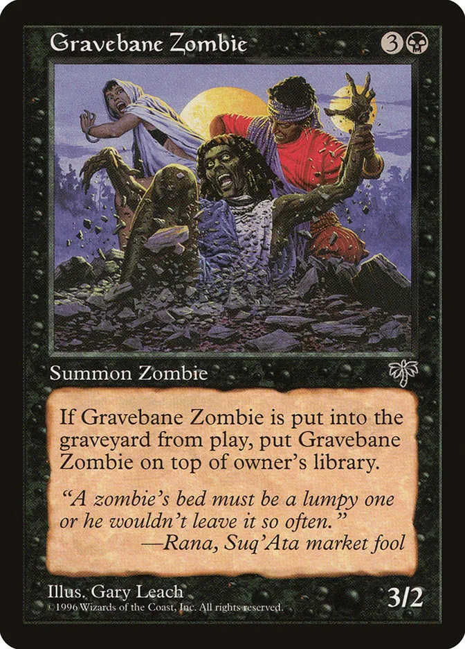 Gravebane Zombie Front Face
