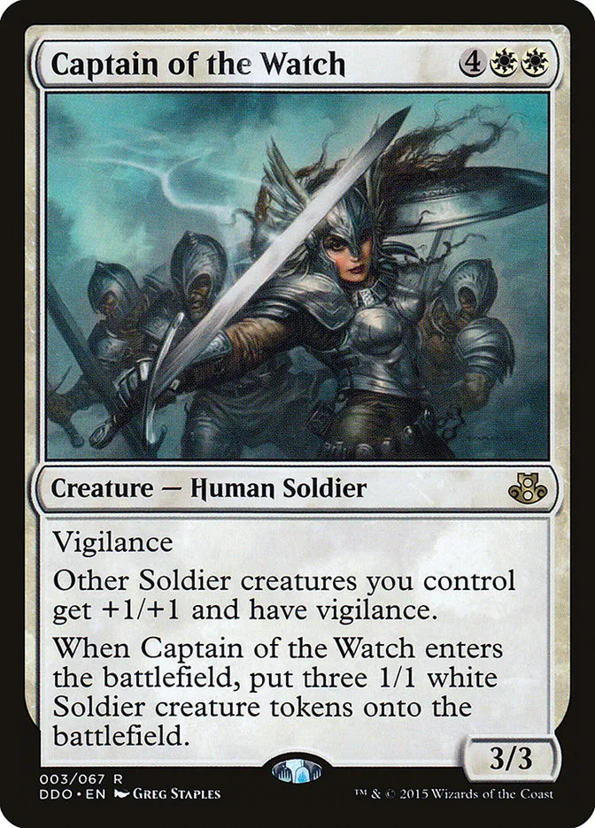 Captain of the Watch Front Face