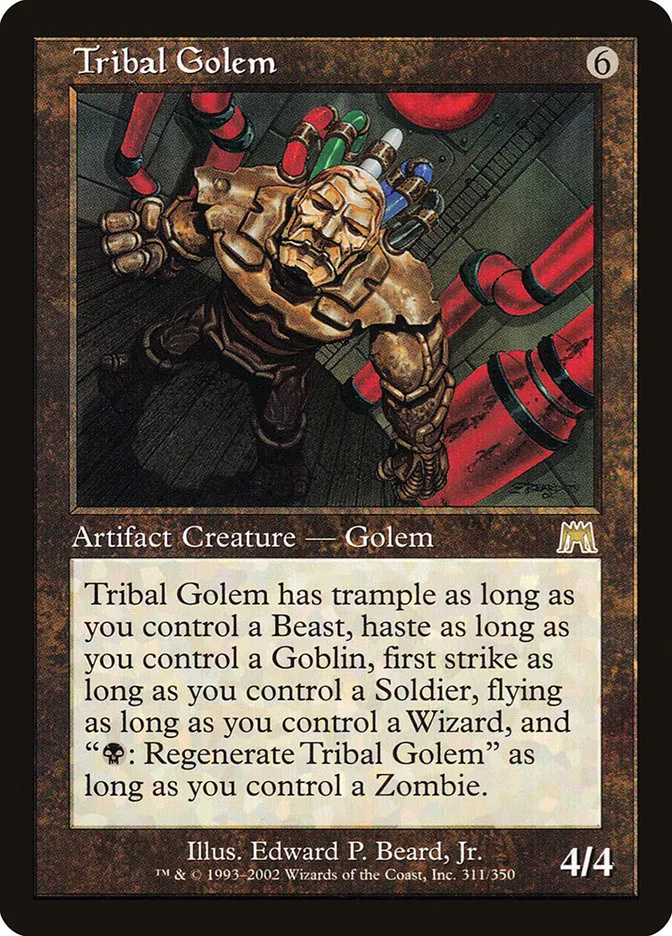 Tribal Golem Front Face