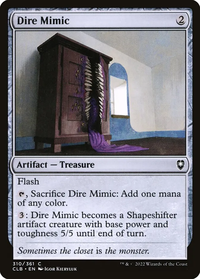 Dire Mimic Front Face