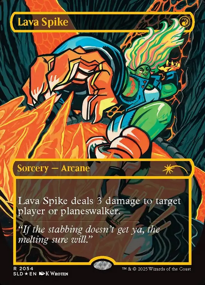 Lava Spike Front Face