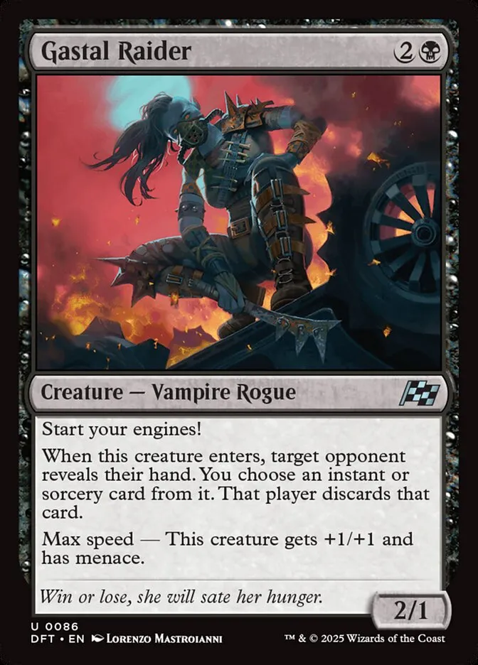 Gastal Raider Front Face