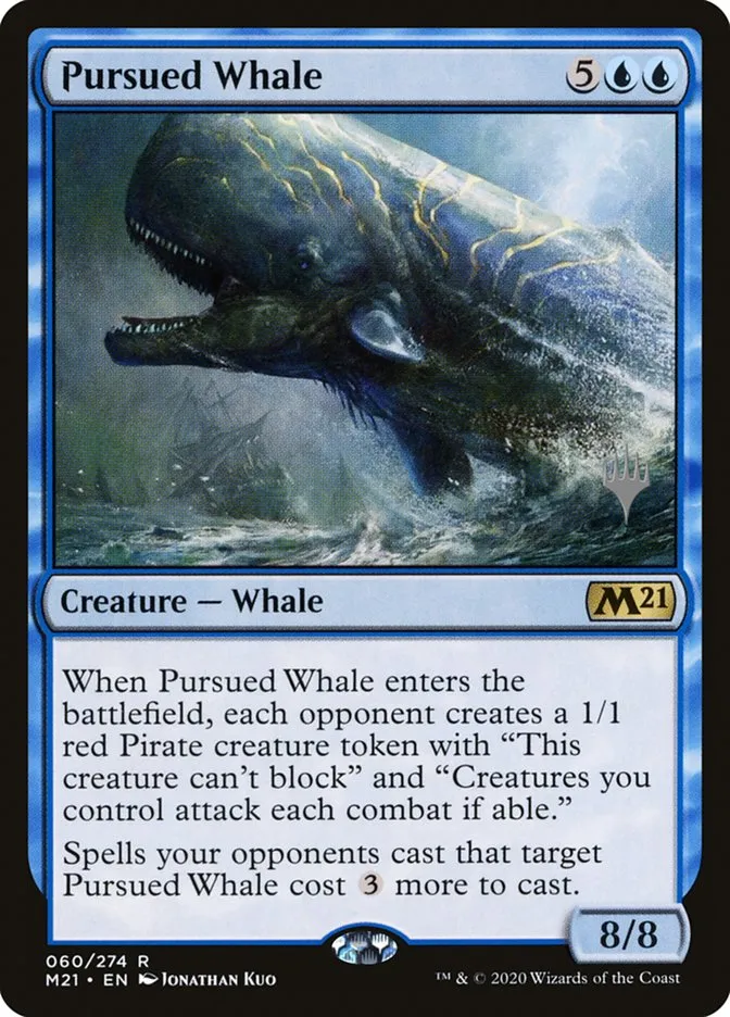 Pursued Whale Front Face