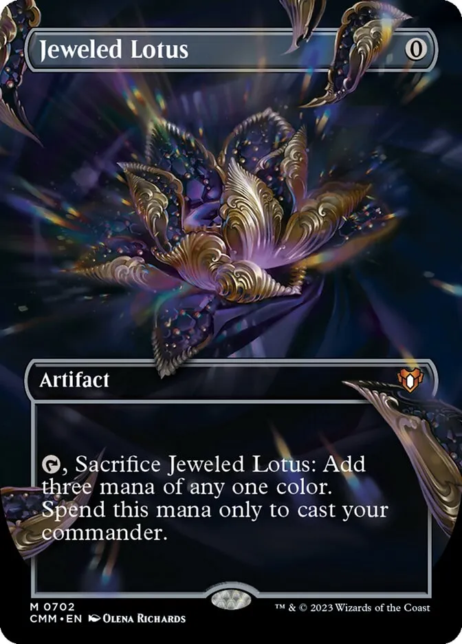 Jeweled Lotus Front Face
