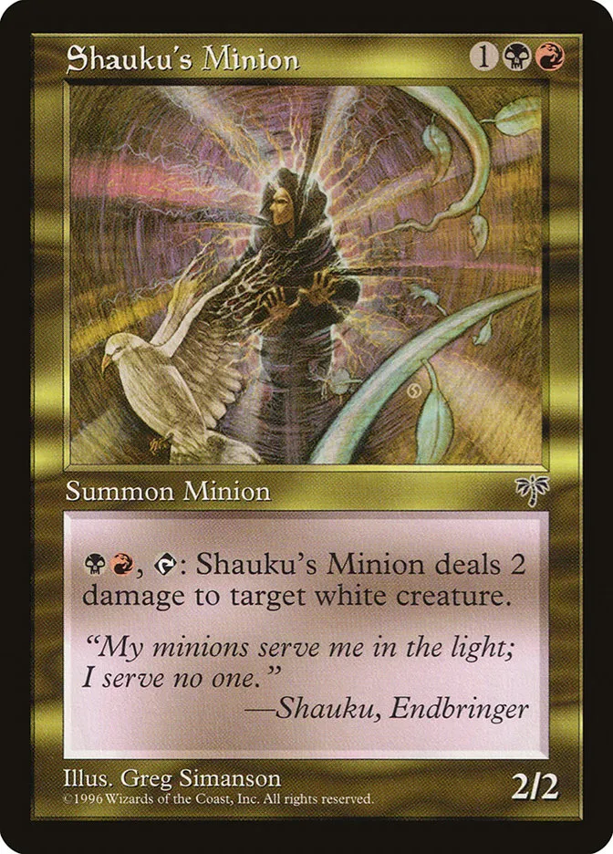Shauku's Minion Front Face