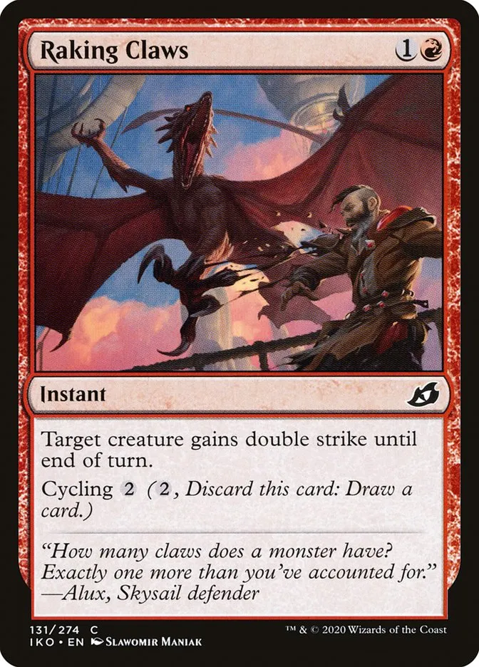Raking Claws Front Face