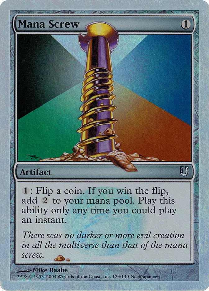 Mana Screw Front Face