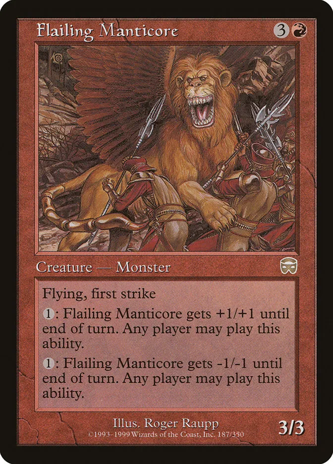 Flailing Manticore Front Face