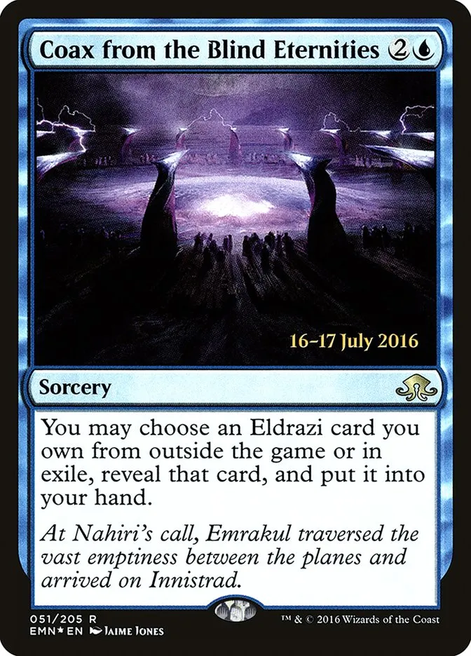 Coax from the Blind Eternities Front Face
