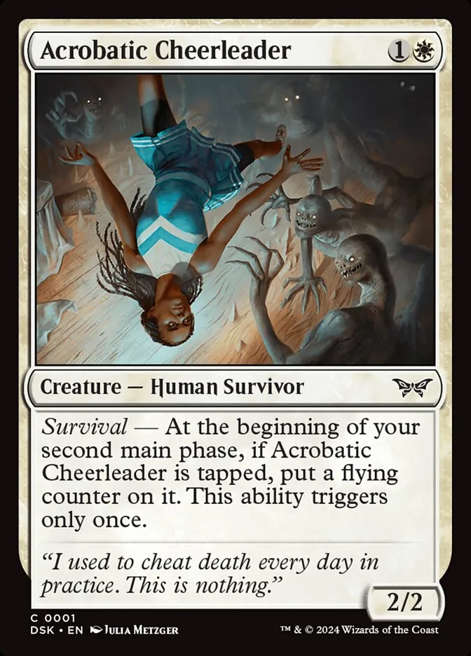 Acrobatic Cheerleader Front Face