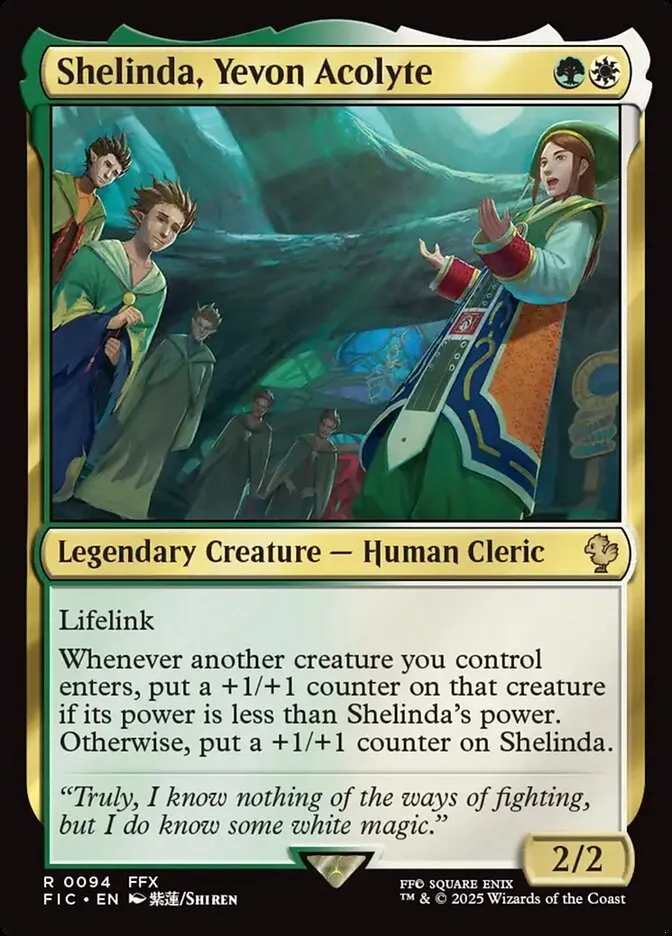 Shelinda, Yevon Acolyte Front Face