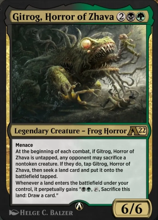 Gitrog, Horror of Zhava Front Face
