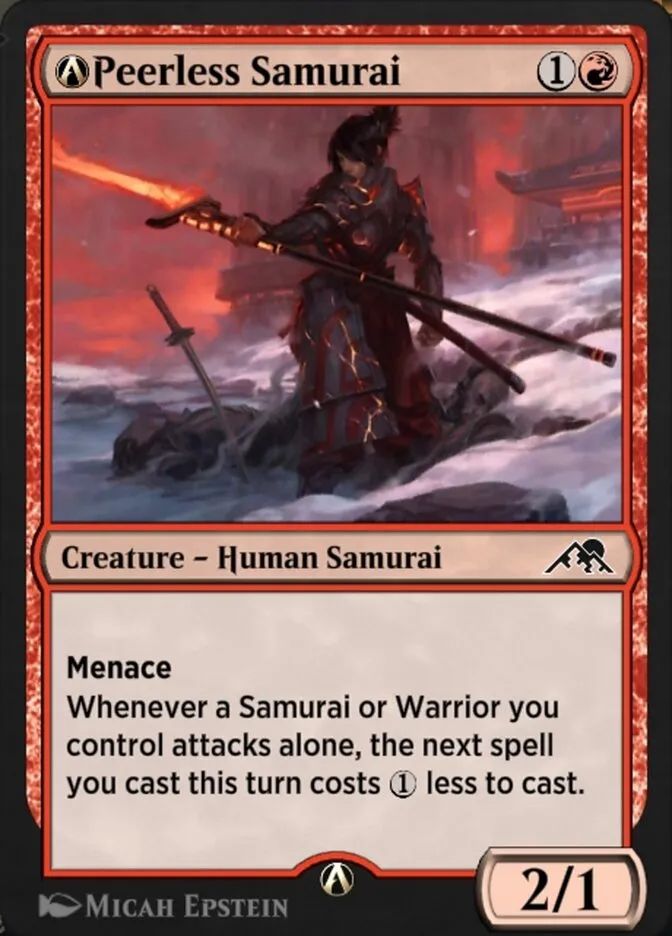A-Peerless Samurai Front Face
