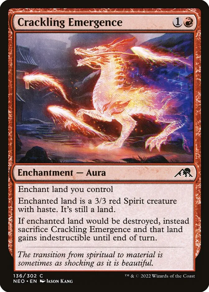 Crackling Emergence Front Face