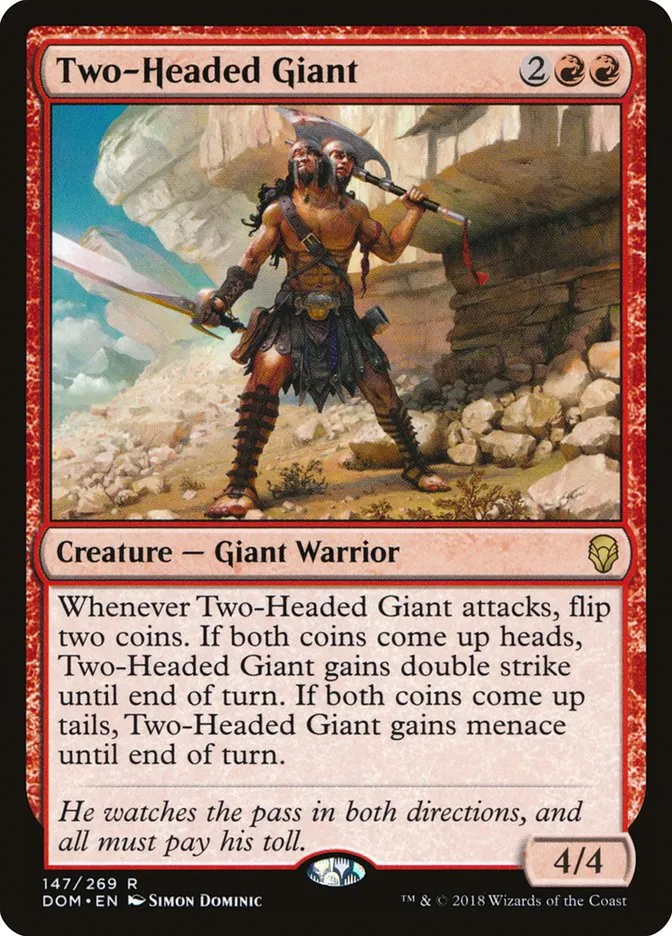 Two-Headed Giant Front Face