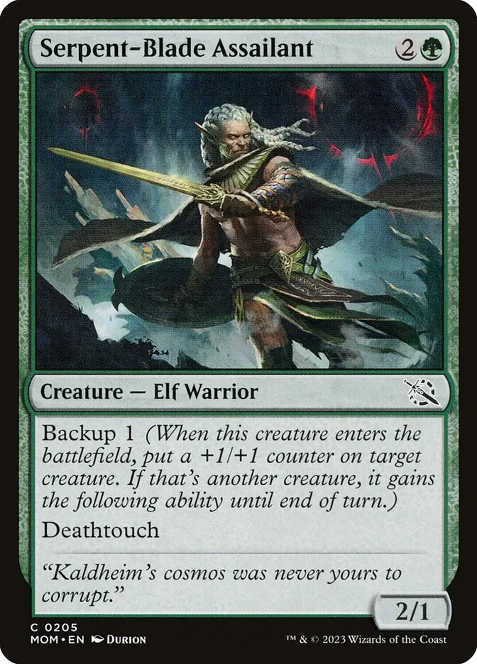 Serpent-Blade Assailant Front Face