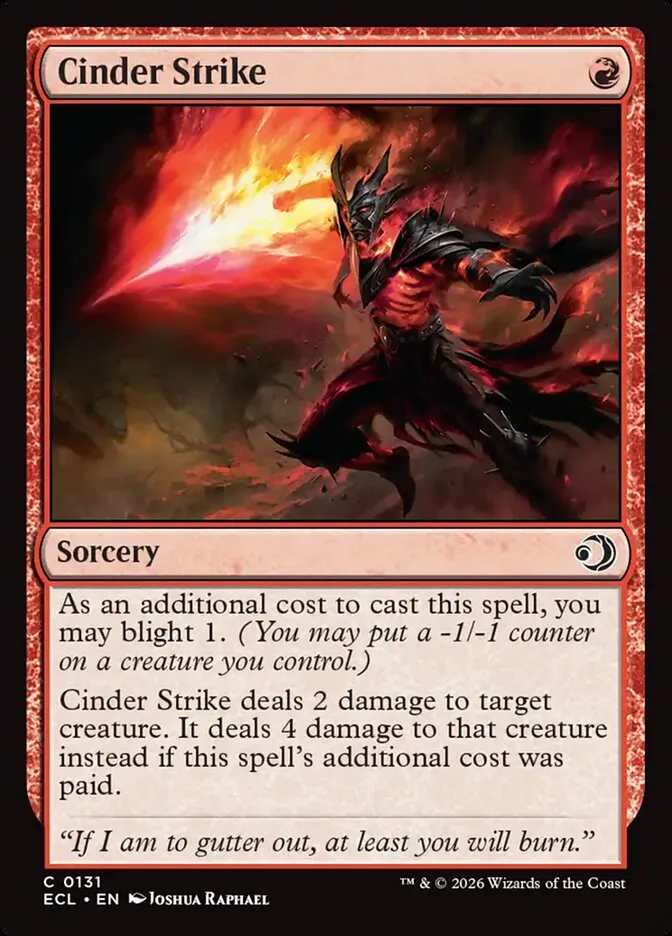 Cinder Strike Front Face