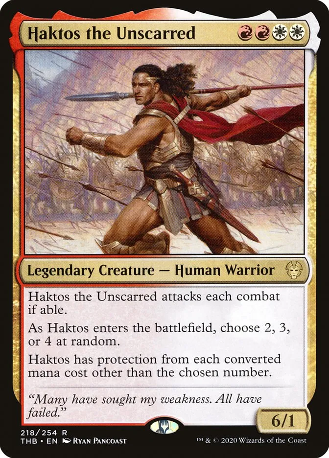 Haktos the Unscarred Front Face