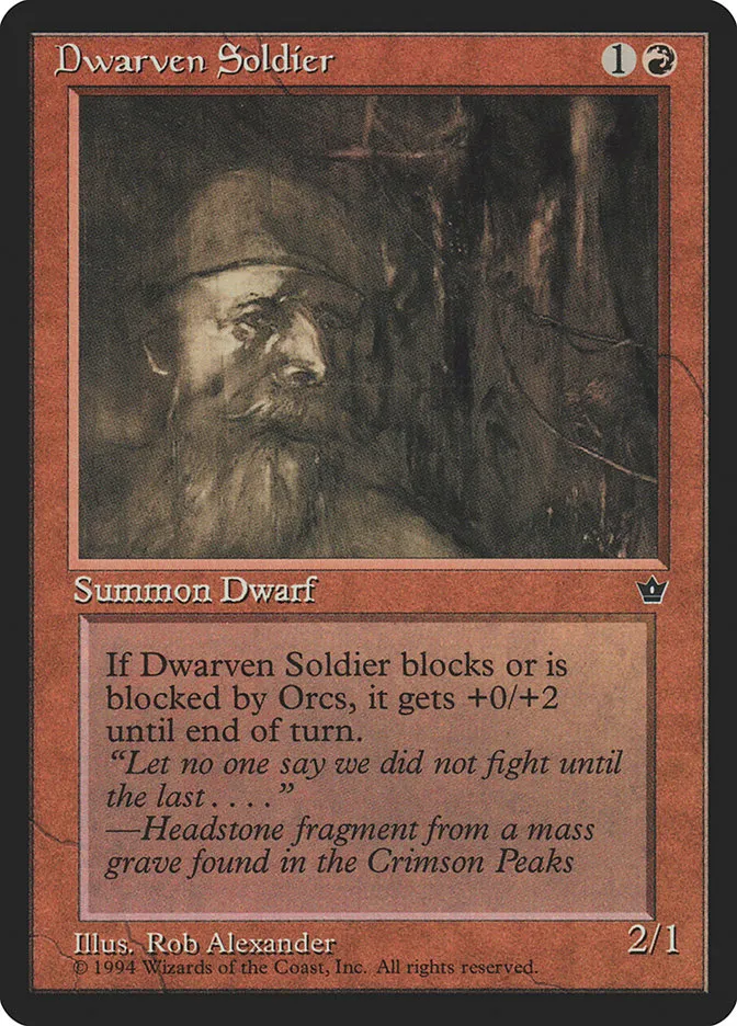 Dwarven Soldier Front Face