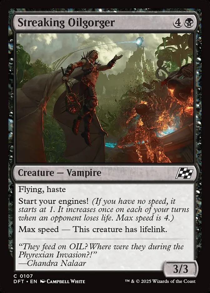 Streaking Oilgorger Front Face
