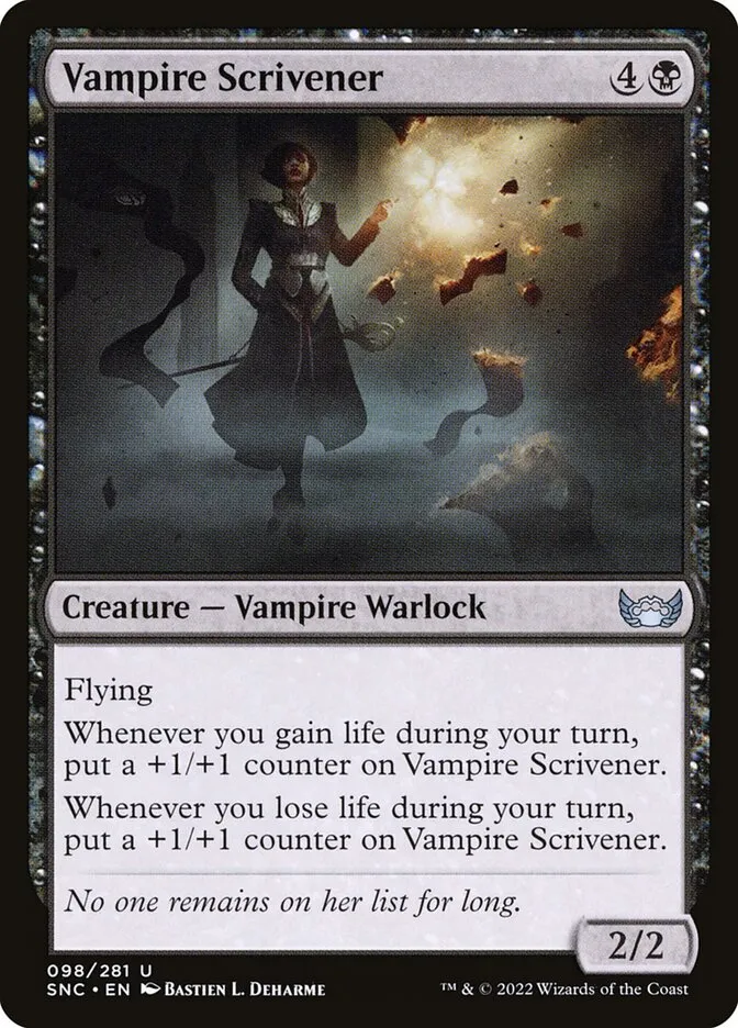 Vampire Scrivener Front Face