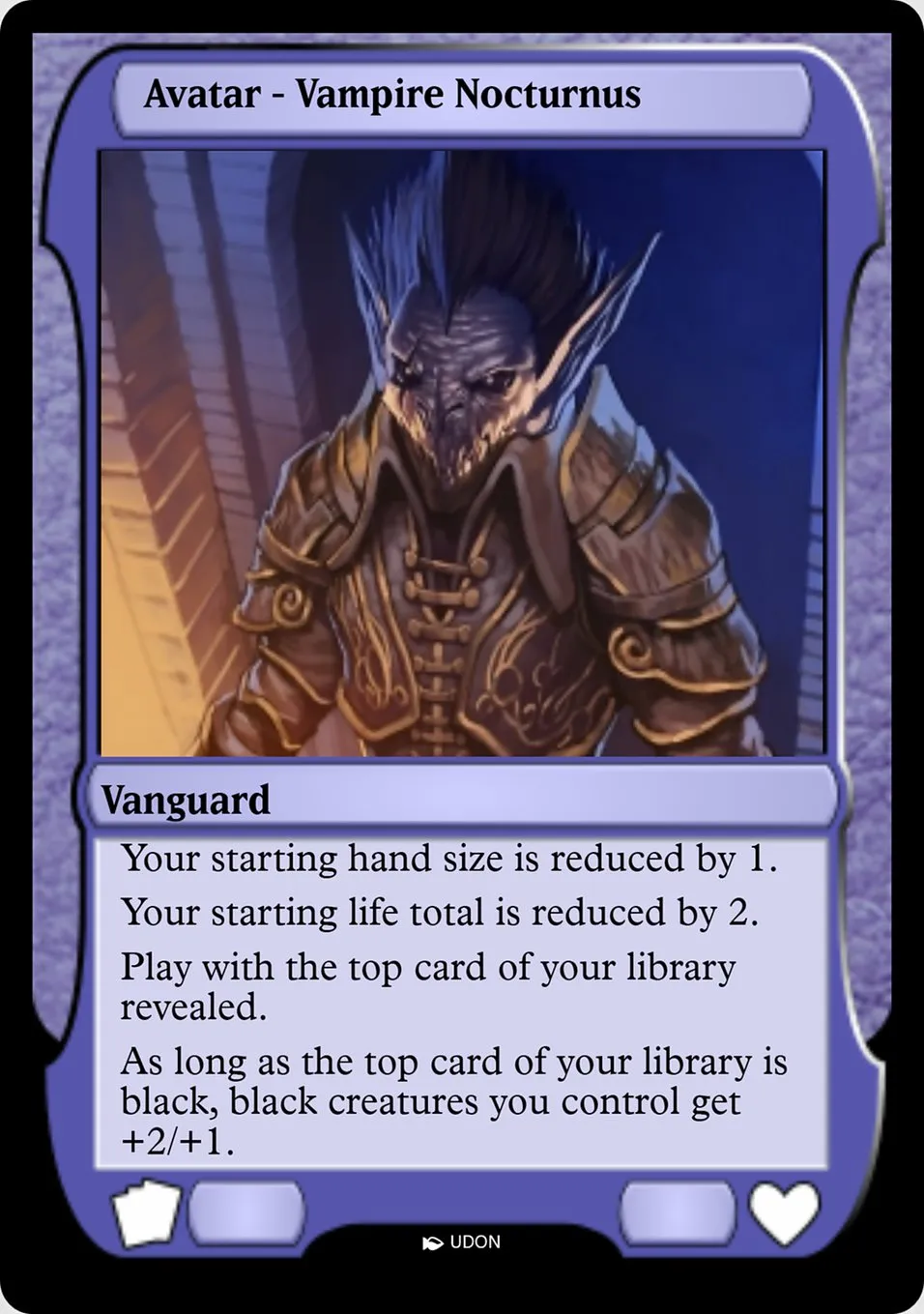 Vampire Nocturnus Avatar Front Face