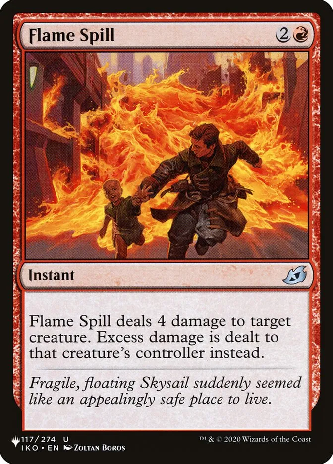 Flame Spill Front Face