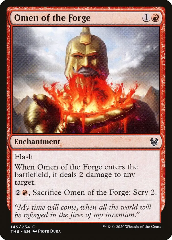 Omen of the Forge Front Face