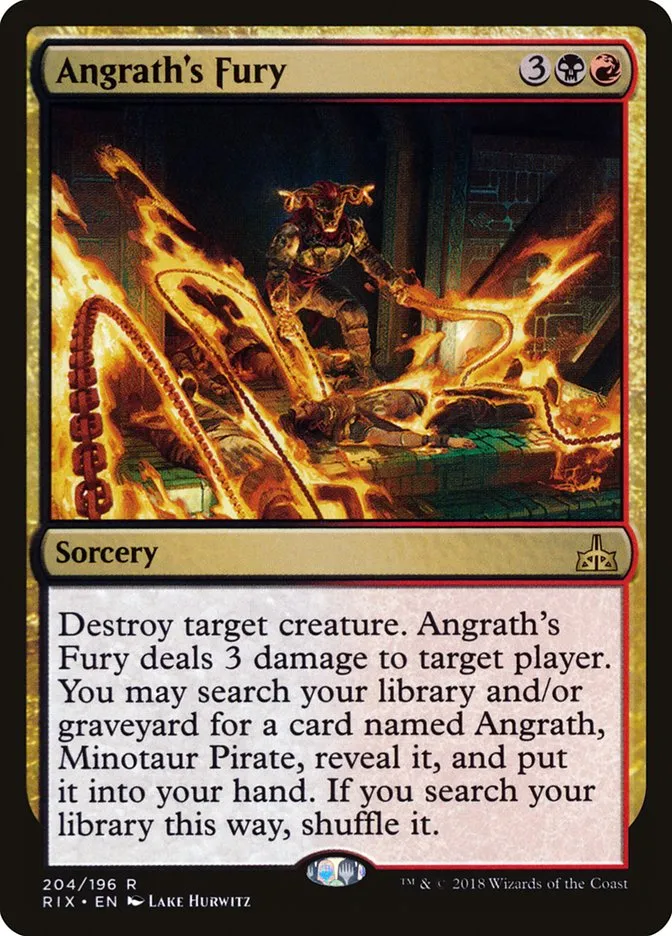 Angrath's Fury Front Face