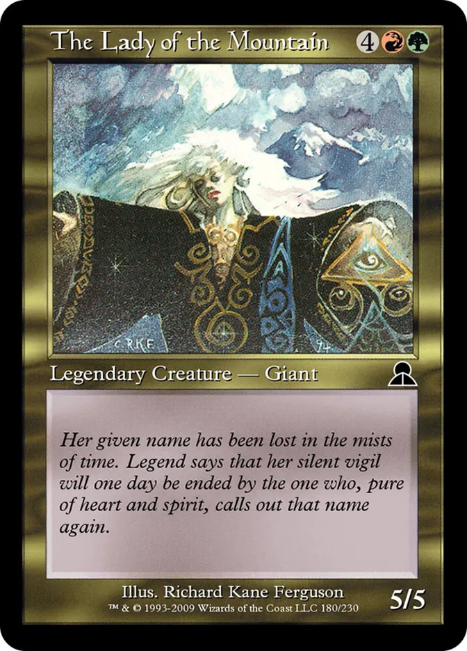 The Lady of the Mountain Front Face