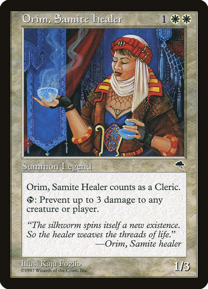 Orim, Samite Healer Front Face