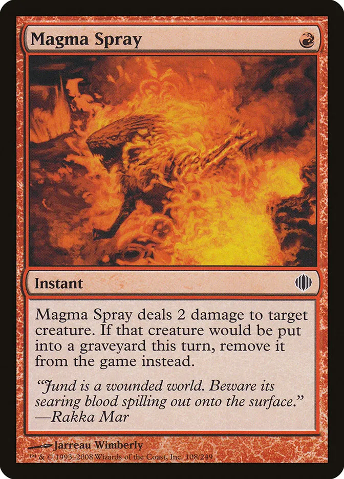 Magma Spray Front Face