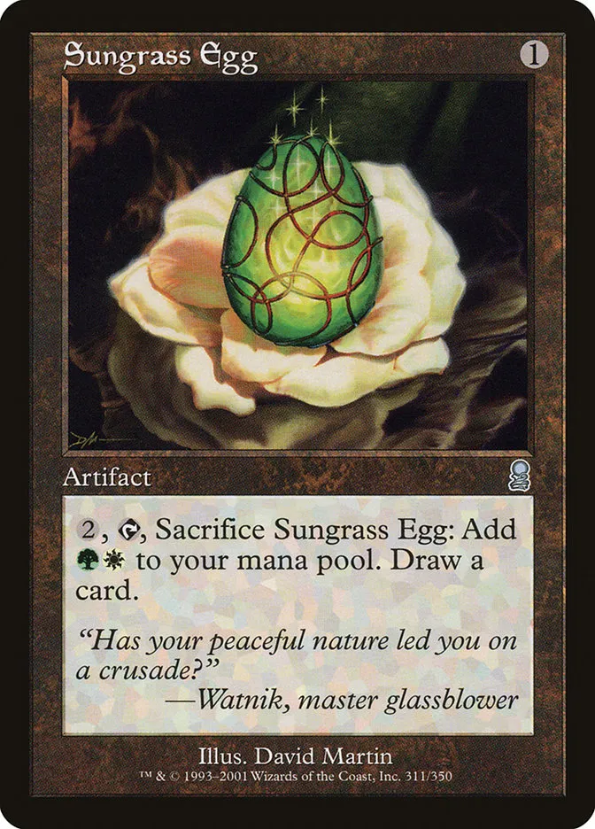 Sungrass Egg Front Face