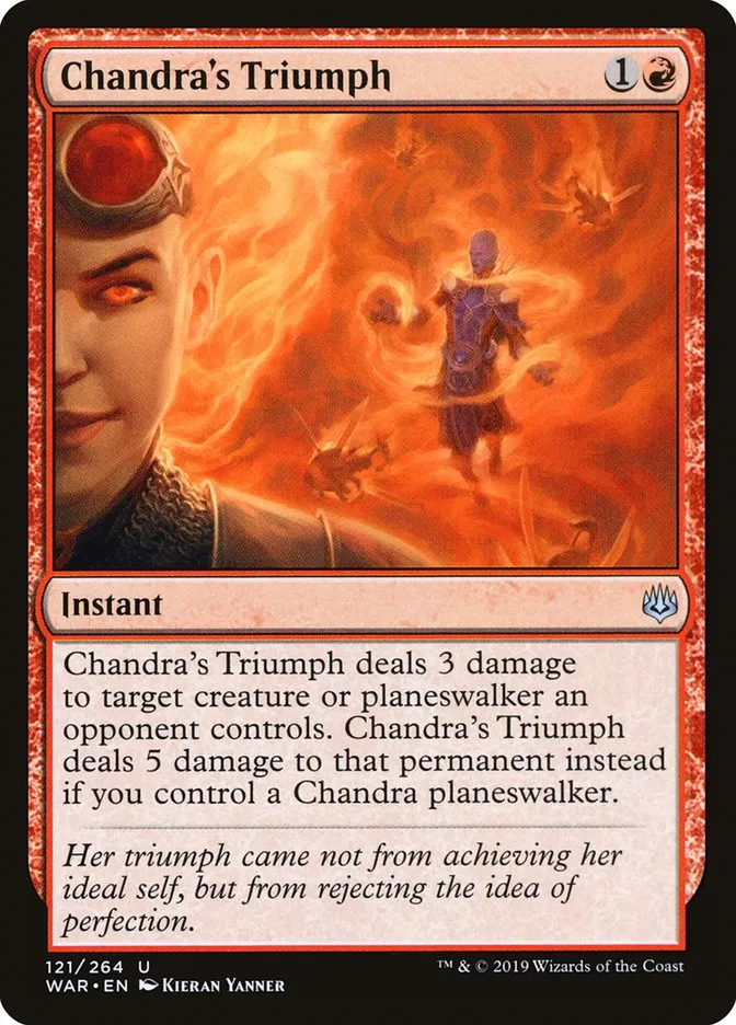 Chandra's Triumph Front Face