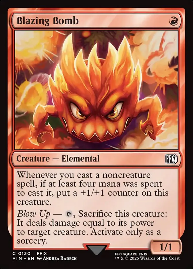 Blazing Bomb Front Face