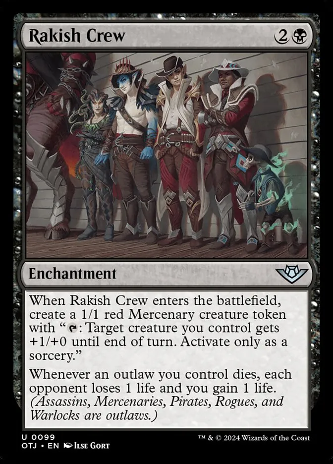 Rakish Crew Front Face